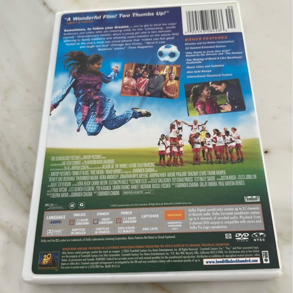 BEND IT LIKE BECKHAM WIDESCREEN EDITION DVD - Picture 3 of 3